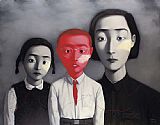 Family Paintings - A Big Family by Zhang Xiaogang